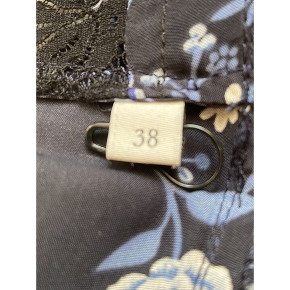 SANDRO Laith Wrap-Effect Lace-Trimmed Crepe De Chine Playsuit Romper Sz 38 US 6 - Picture 6 of 8